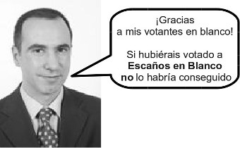 Juan Carlos Corcuera, votantes en blanco